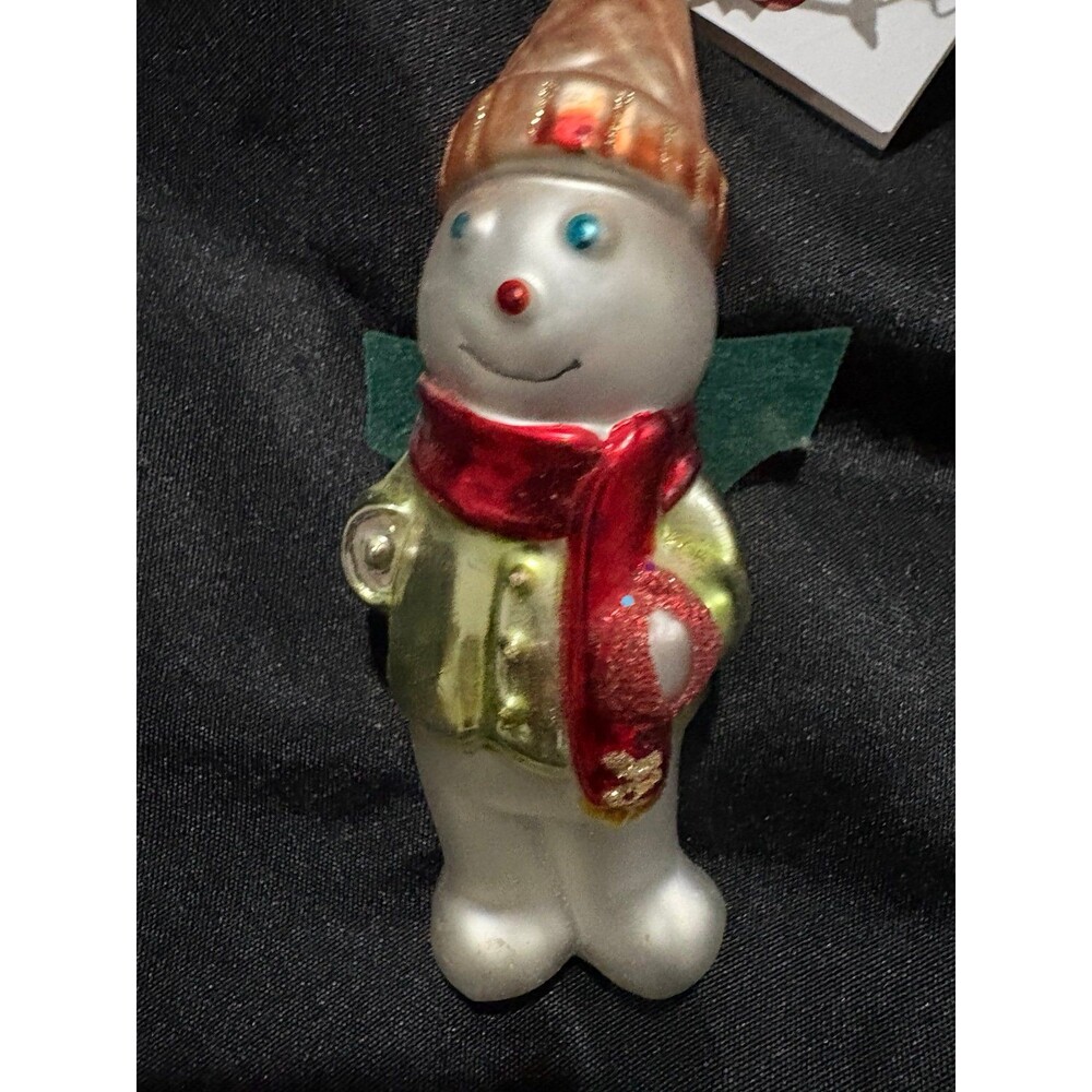 Mr Bingle snowman Christmas ornament. NWT